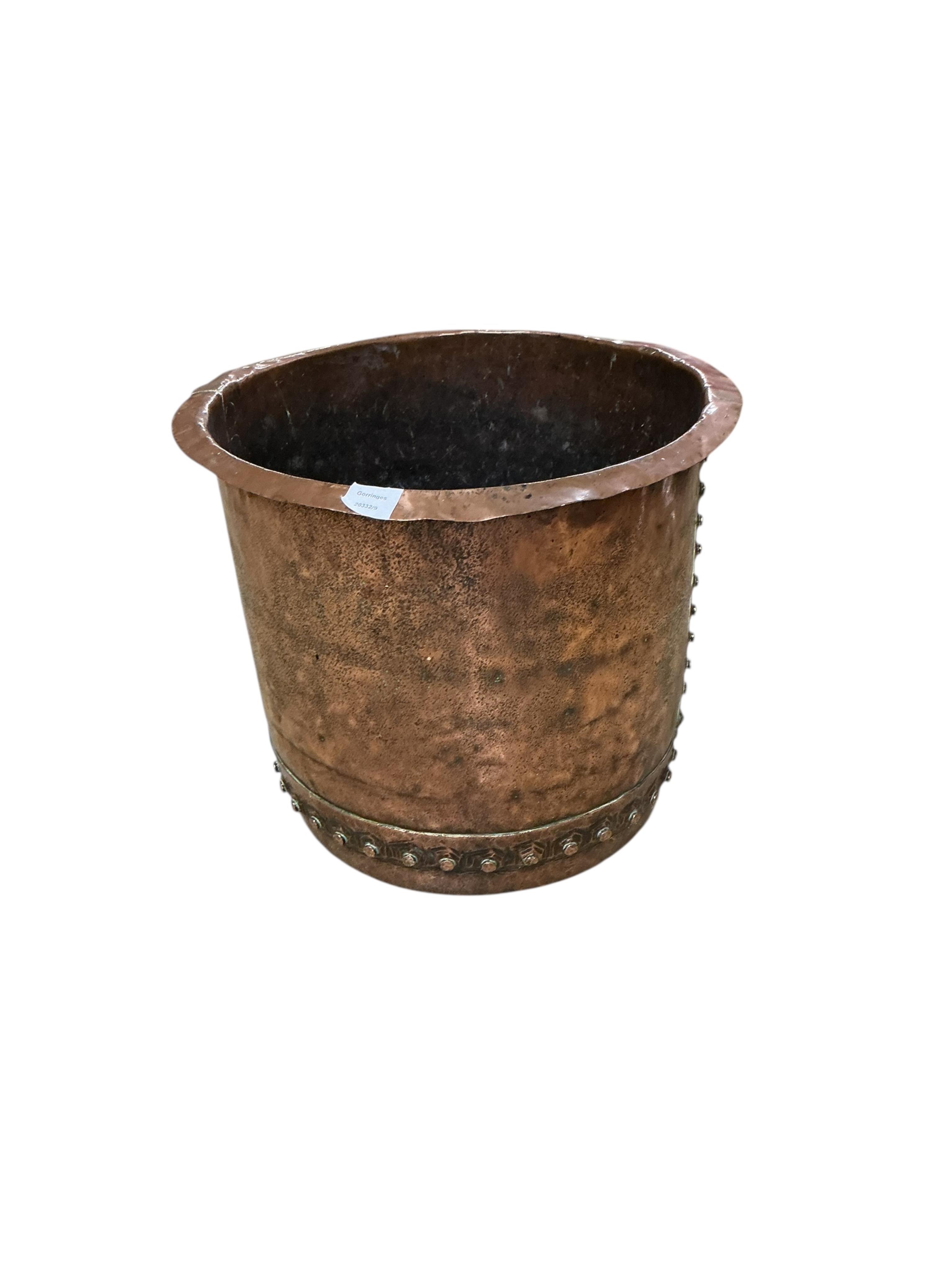 A Victorian copper copper, diameter 50cm, height 44cm